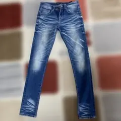 V-men スキニーデニムブルー