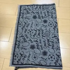 Coach グレー ストール 花柄