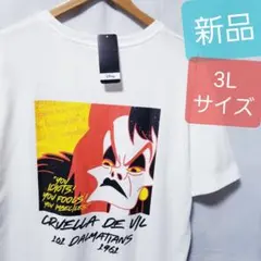 新品 101匹わんちゃん Tシャツ クルエラ ダルメシアン 悪役 ヴィランズ