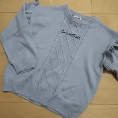 ケーブル編みセーター 130