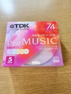 TDK 音楽用CD-R Dear MUSIC 74分 5枚パック 日本製