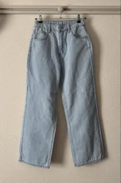 フリージア ハイウエストワイドデニムパンツ[cu431] ブルー