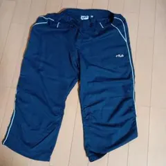 FILA ネイビー クロップドパンツ M 婦人