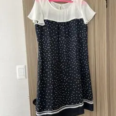 値下げ！美品ドット柄半袖ワンピース⭐︎マタニティ可