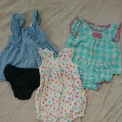 【GAP】3-6m女の子ロンパースとチュニックセット