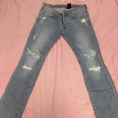 Ｈ＆Ｍ　ダメージ加工 スキニーデニム