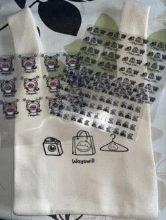 Wayswill ニットバッグ エコバッグ ジマちゃんシール