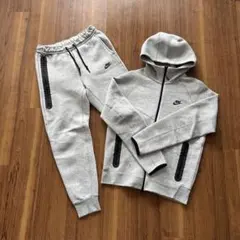 美品 Nike ナイキ テックフリース セットアップ グレー ジャージ