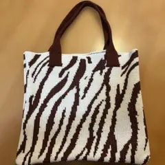 ゼブラ柄トートバッグ