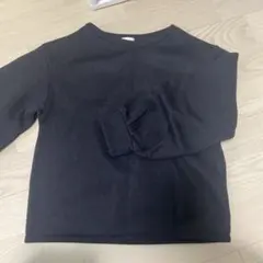 長袖 ニット ブラック ボリューム袖 XL