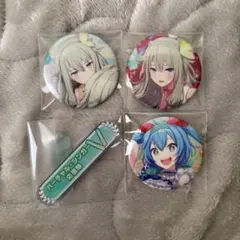 プロセカ 草薙寧々 初音ミク グリッター缶バッジ ピンバッジ グッズセット