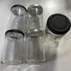 ガラス製プリン空き瓶 5個セット