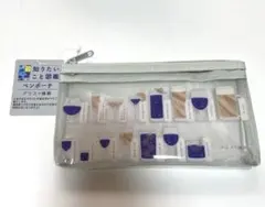 【新品未使用】知りたいこと図鑑　ペンポーチ　グラスの種類のサムネイル