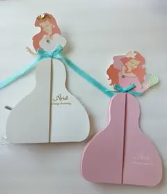 ジャンク品 ディズニー アリエル メッセージカード 2種セット