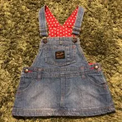 デニム ジャンパースカート 80☆ラングラー Wrangler☆水玉☆