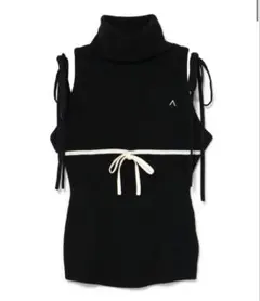 andmary Adele ribbon tank black - メルカリ