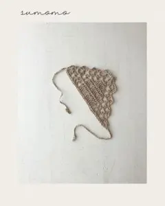 ミディサイズ　リネン糸のバブーシュカ　ブライスアウトフィット　landoudou