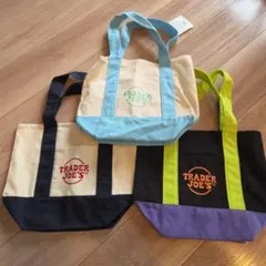 新品 TRADER JOE'S キャンパスバッグ ホワイト