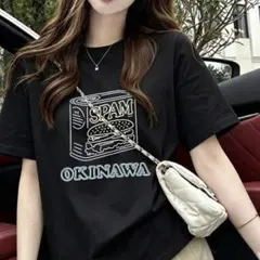 SPAM OKINAWA 半袖Tシャツ ブラックのサムネイル