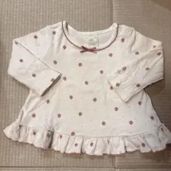 ジェラピケ⭐︎いちご柄フリルトップス