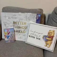 プーさん ポスター　フレーム　クリアスタンド