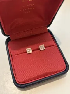 GIGI HISPANIA スクエアダイヤモンドピアス