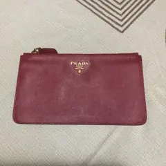 PRADA サフィアーノレザー ポーチ ピンクのサムネイル