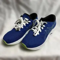 ASICS アシックス　レーザービーム　24.5 スニーカー　ブルー　青　靴のサムネイル