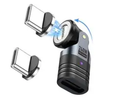 マグネット変換アダプタ USB-C 240W対応Type-Cコネクタ
