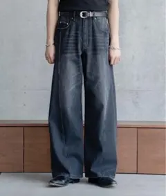 【SINSS】スイッチングオーバーデニム M ブラック