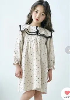 アプレレクール　ラッフルベルスリーブワンピース