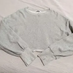 ジャーナルスタンダード クロップド 長袖 グレー フリー