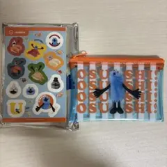 パペットスンスン スシロー クリアポーチ&シール ぷちローセット
