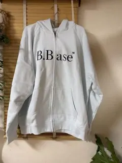 b.base double-zip hoodie ライトブルー　Lサイズ