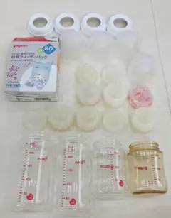 pigeon ピジョン 哺乳瓶 4本、母乳実感乳首サイズ　SS.S.M.L.LL