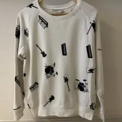 MAISON KITSUNÉ 総柄スウェット トレーナー