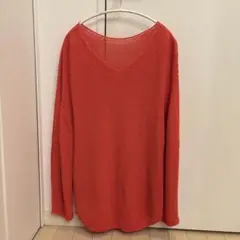 NOBLE ペーパーヤーンカノコ Back Vプルオーバー