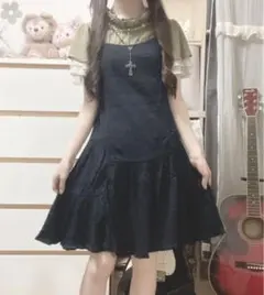 森ガール フェアリーグランジ ダークコケット キャミワンピ