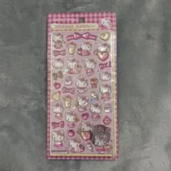 ハローキティ ピンク ボンボンドロップシール