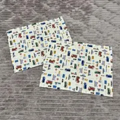 ランチョンマット 2枚セット はたらく車　ナフキン　裏地なし