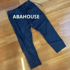ABAHOUSE ネイビー パンツ 48 レーヨン　ナイロンのサムネイル