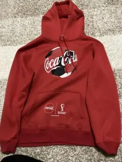 Coca-Cola サッカーボールデザイン パーカー S