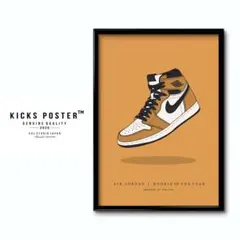 AJ1 エアジョーダン1 ルーキーオブザイヤー ポスターSNKR-26