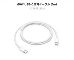 新品 Apple 60W USB-C 充電ケーブル