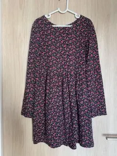 GAP kids 女の子100%コットン 花柄 長袖ワンピース　春秋 130cm