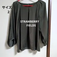 STRAWBERRY FIELDS 七分袖ブラウス サイズ M