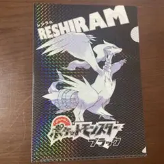 ポケットモンスター ブラック ホワイトレシラムゼクロムB5クリアファイル 非売品