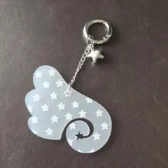 ウィッシュコア 天使の羽根モチーフ キーホルダー 左 スター 韓国⑩