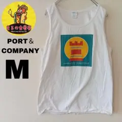 USA古着 PORT＆COMPANY　タンクトップM　ホワイトのサムネイル