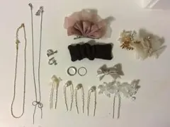 14点 アクセサリー ヘアアクセ まとめ売り ネックレス ヘアピン セット
